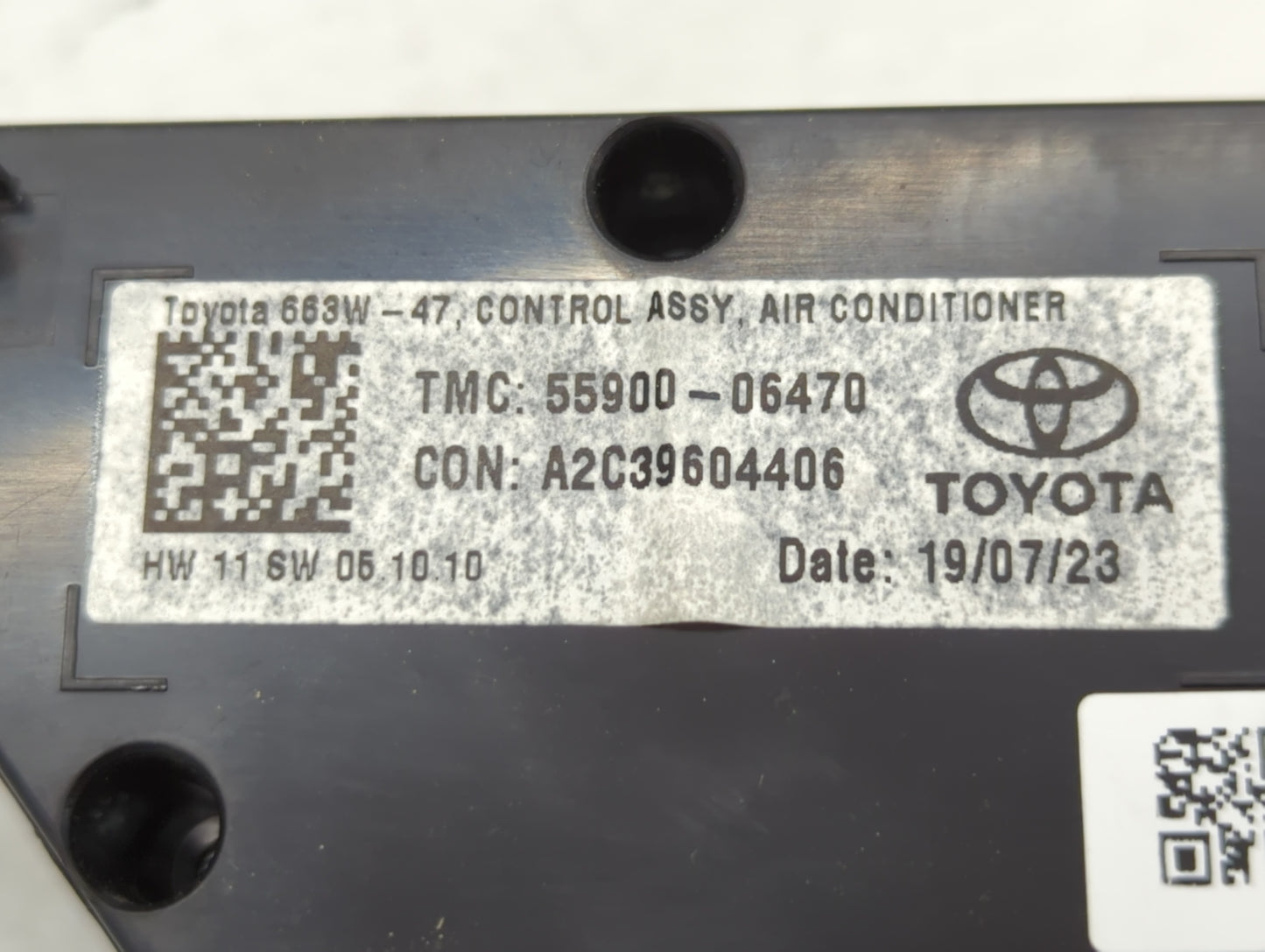 2018-2022 Toyota Camry Climate Control Module Temperature AC/Heater Replacement P/N:55900-06470 Fits Fits 2018 2019 2020 202
