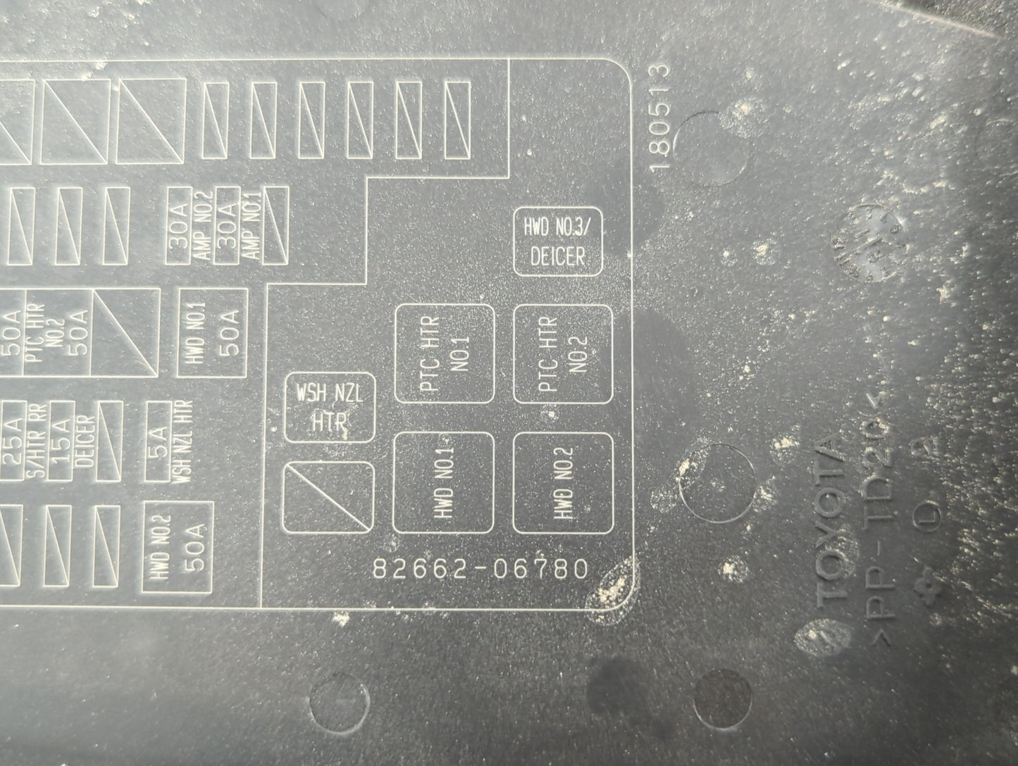 2018-2022 Toyota Camry Fusebox Fuse Box Panel Relay Module P/N:82662 06780 Fits Fits 2018 2019 2020 2021 2022 OEM Used Auto 