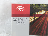 2019 Toyota Corolla Owners Manual Book Guide P/N:01999-02535 OEM Used Auto Parts - Oemusedautoparts1.com