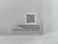 2019 Toyota Corolla Owners Manual Book Guide P/N:01999-02535 OEM Used Auto Parts - Oemusedautoparts1.com