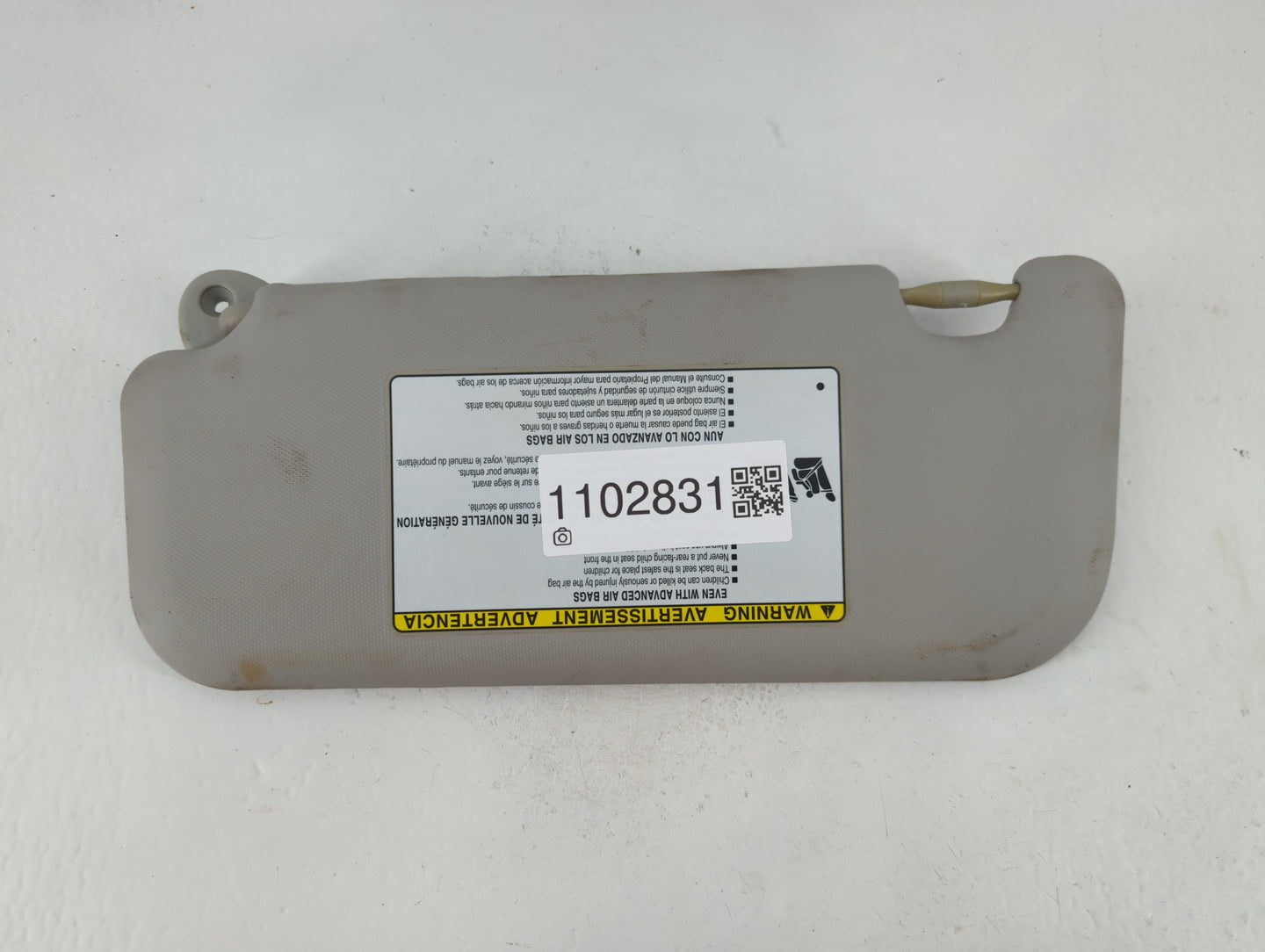 2017-2019 Toyota Corolla Sun Visor Shade Replacement Passenger Right Mirror Fits Fits 2017 2018 2019 OEM Used Auto Parts - O
