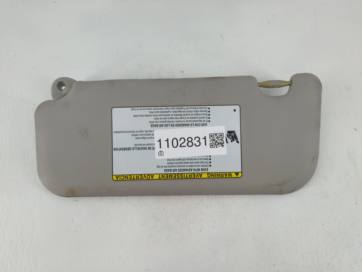 2017-2019 Toyota Corolla Sun Visor Shade Replacement Passenger Right Mirror Fits Fits 2017 2018 2019 OEM Used Auto Parts - O