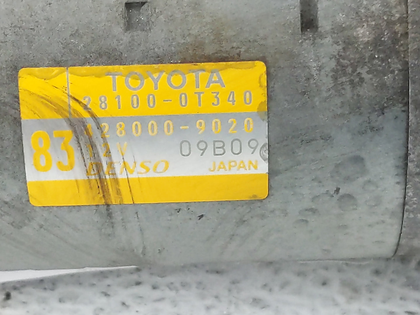 2015-2022 Toyota Corolla Car Starter Motor Solenoid OEM P/N:438000-2900 28100-37130 Fits OEM Used Auto Parts - Oemusedautopa