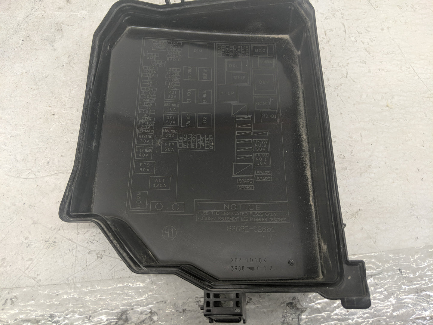 2014-2019 Toyota Corolla Fusebox Fuse Box Panel Relay Module Fits Fits 2014 2015 2016 2017 2018 2019 OEM Used Auto Parts - O