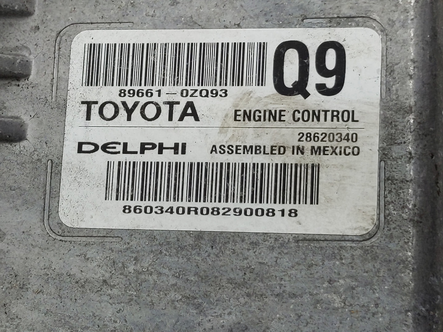 2017-2019 Toyota Corolla PCM Engine Control Computer ECU ECM PCU OEM P/N:89661-0ZQ93 Fits Fits 2017 2018 2019 OEM Used Auto 