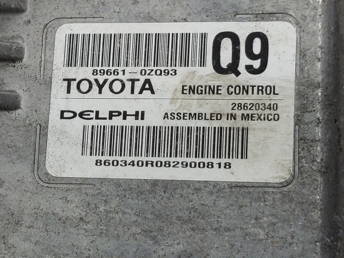 2017-2019 Toyota Corolla PCM Engine Control Computer ECU ECM PCU OEM P/N:89661-0ZQ93 Fits Fits 2017 2018 2019 OEM Used Auto 