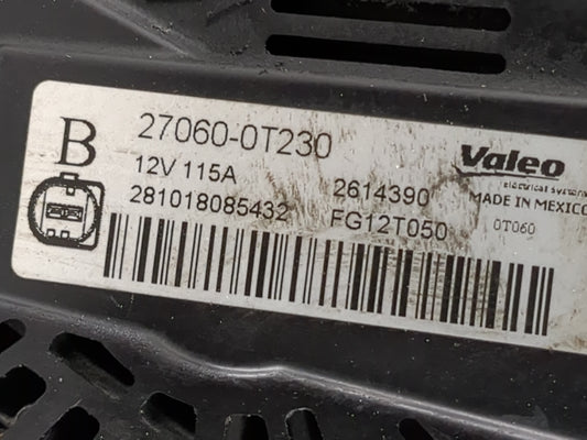 2014-2019 Toyota Corolla Alternator Replacement Generator Charging Assembly Engine OEM P/N:27060-0T230 104211-3303 Fits OEM Used Auto Parts