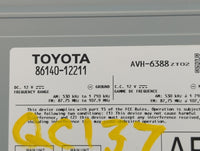 2019-2020 Toyota Corolla Radio AM FM Cd Player Receiver Replacement P/N:86140-12211 Fits Fits 2019 2020 OEM Used Auto Parts 