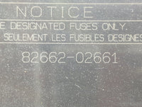 2014-2019 Toyota Corolla Fusebox Fuse Box Panel Relay Module P/N:82662-02661 Fits Fits 2014 2015 2016 2017 2018 2019 OEM Use
