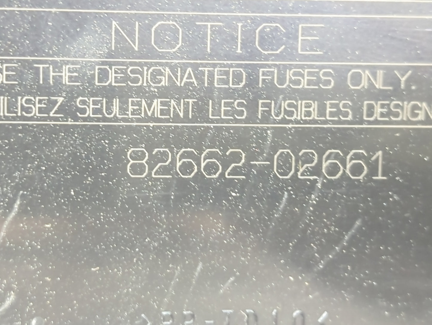 2014-2019 Toyota Corolla Fusebox Fuse Box Panel Relay Module P/N:82662-02661 Fits Fits 2014 2015 2016 2017 2018 2019 OEM Use