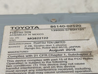 2017-2019 Toyota Corolla Radio AM FM Cd Player Receiver Replacement P/N:86140-02520 Fits Fits 2017 2018 2019 OEM Used Auto P