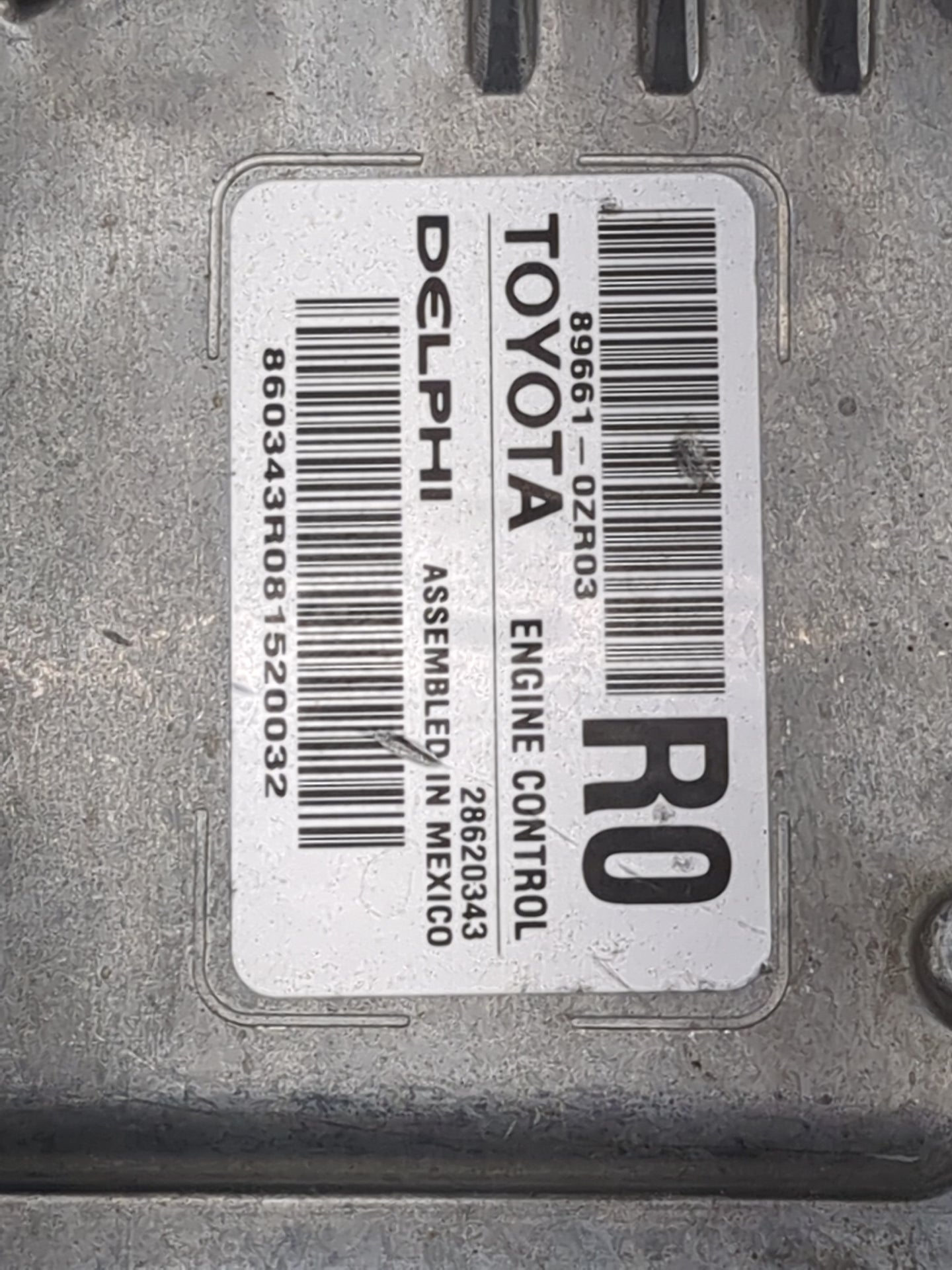 2019 Toyota Corolla PCM Engine Control Computer ECU ECM PCU OEM P/N:89661-0zr03 Fits OEM Used Auto Parts - Oemusedautoparts1