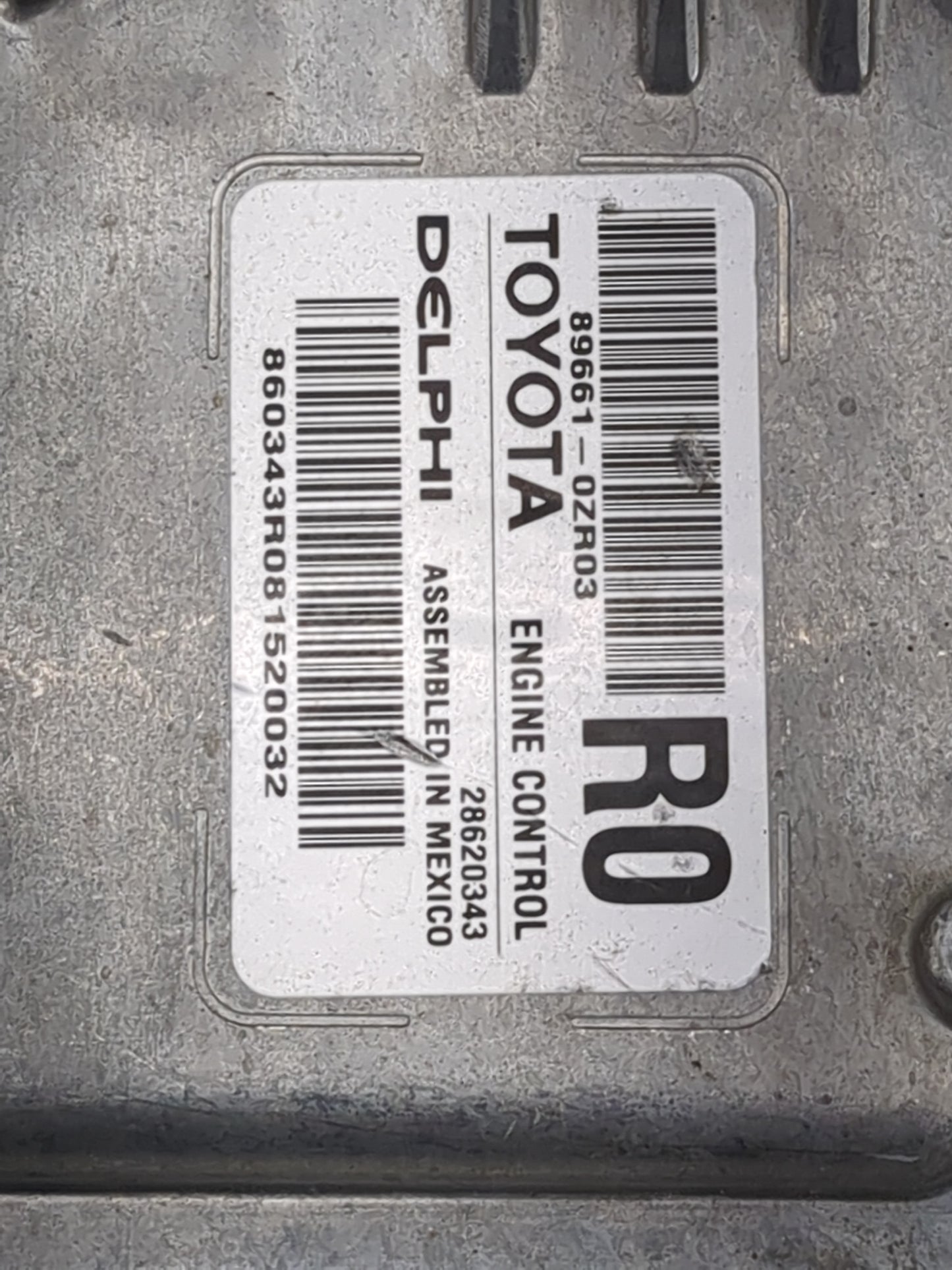 2019 Toyota Corolla PCM Engine Control Computer ECU ECM PCU OEM P/N:89661-0zr03 Fits OEM Used Auto Parts - Oemusedautoparts1