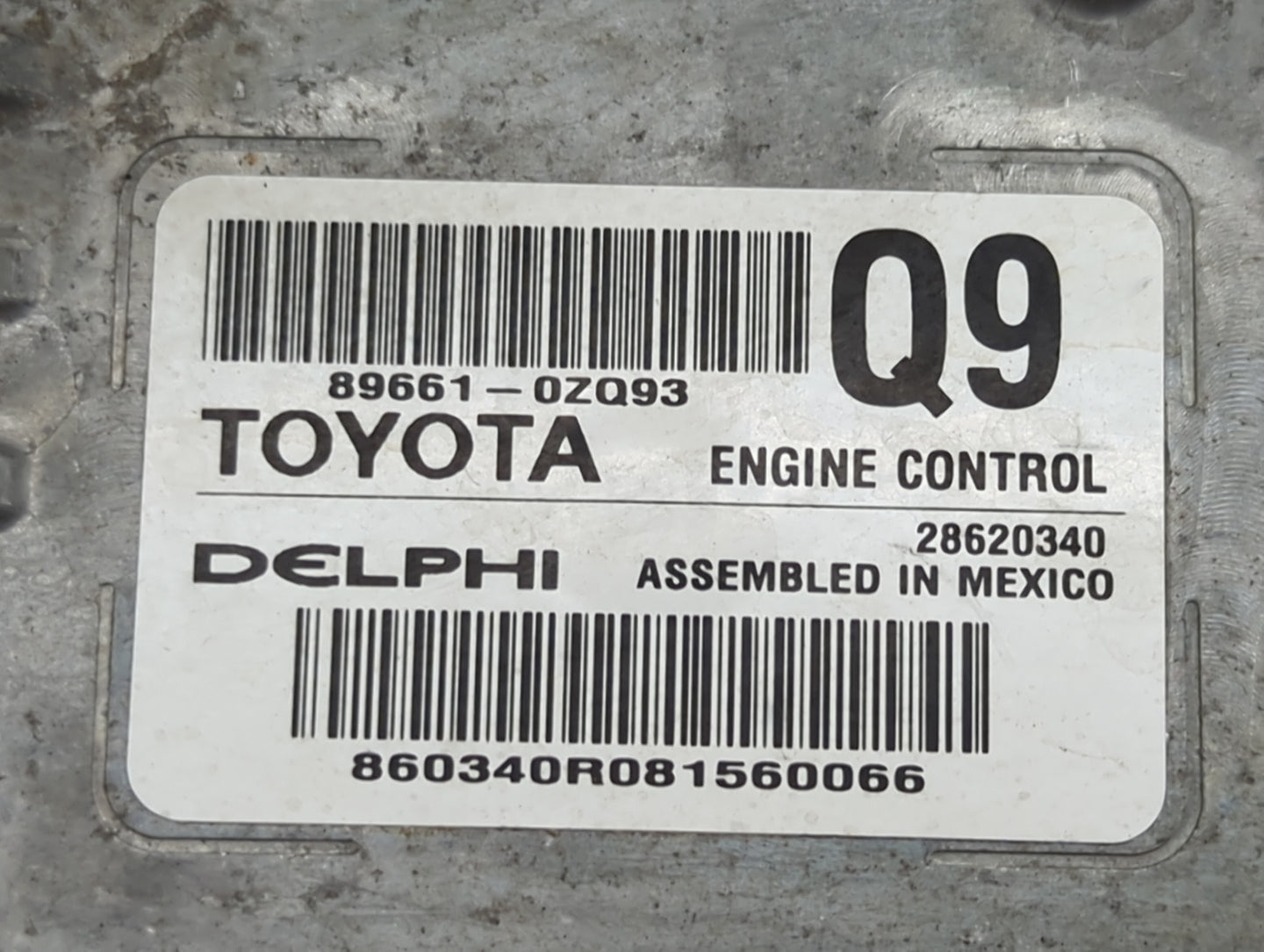 2017-2019 Toyota Corolla PCM Engine Control Computer ECU ECM PCU OEM P/N:89661-0ZQ93 28620340 Fits Fits 2017 2018 2019 OEM U