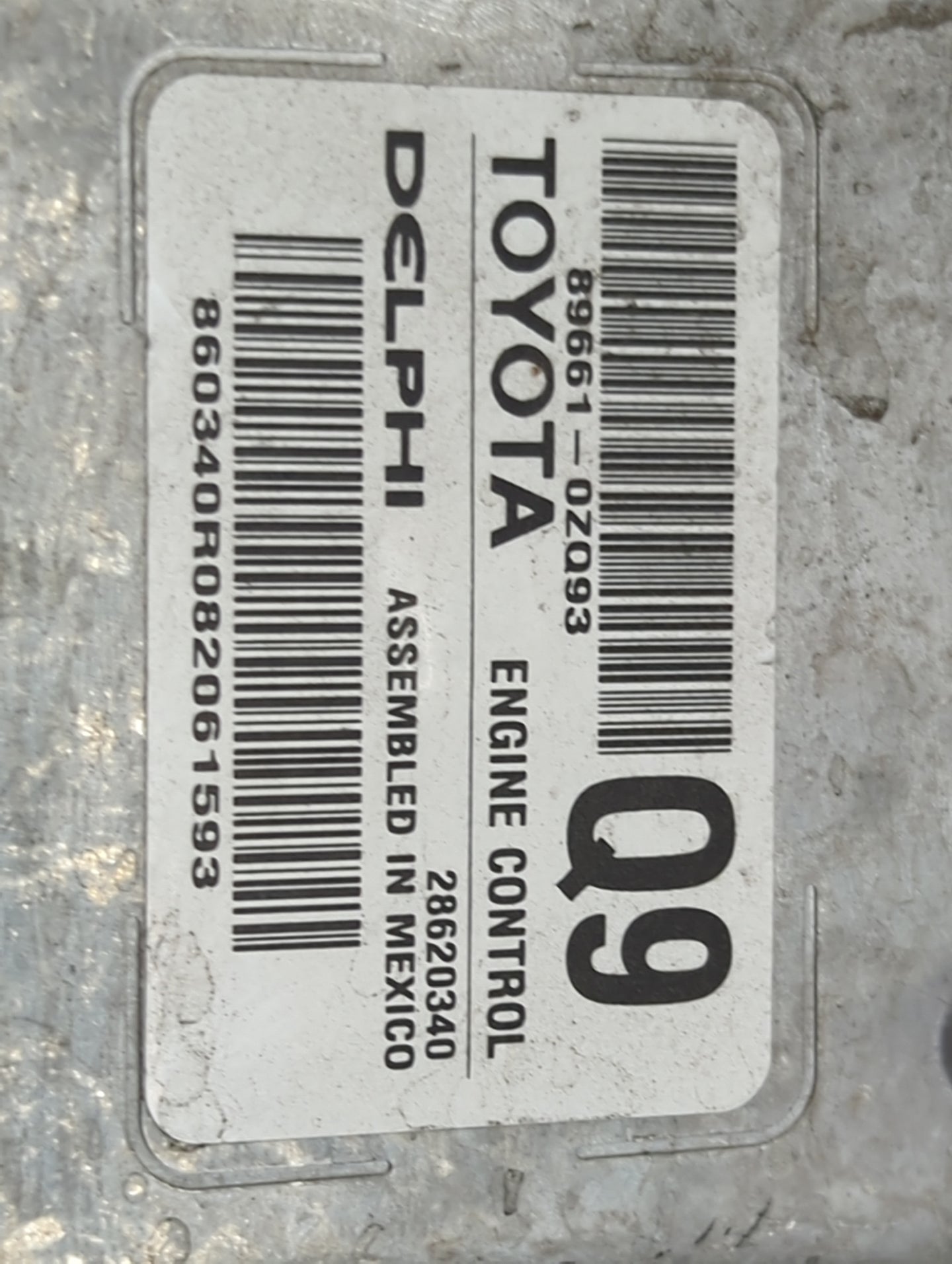 2017-2019 Toyota Corolla PCM Engine Control Computer ECU ECM PCU OEM P/N:89661-0ZQ93 28620340 Fits Fits 2017 2018 2019 OEM U