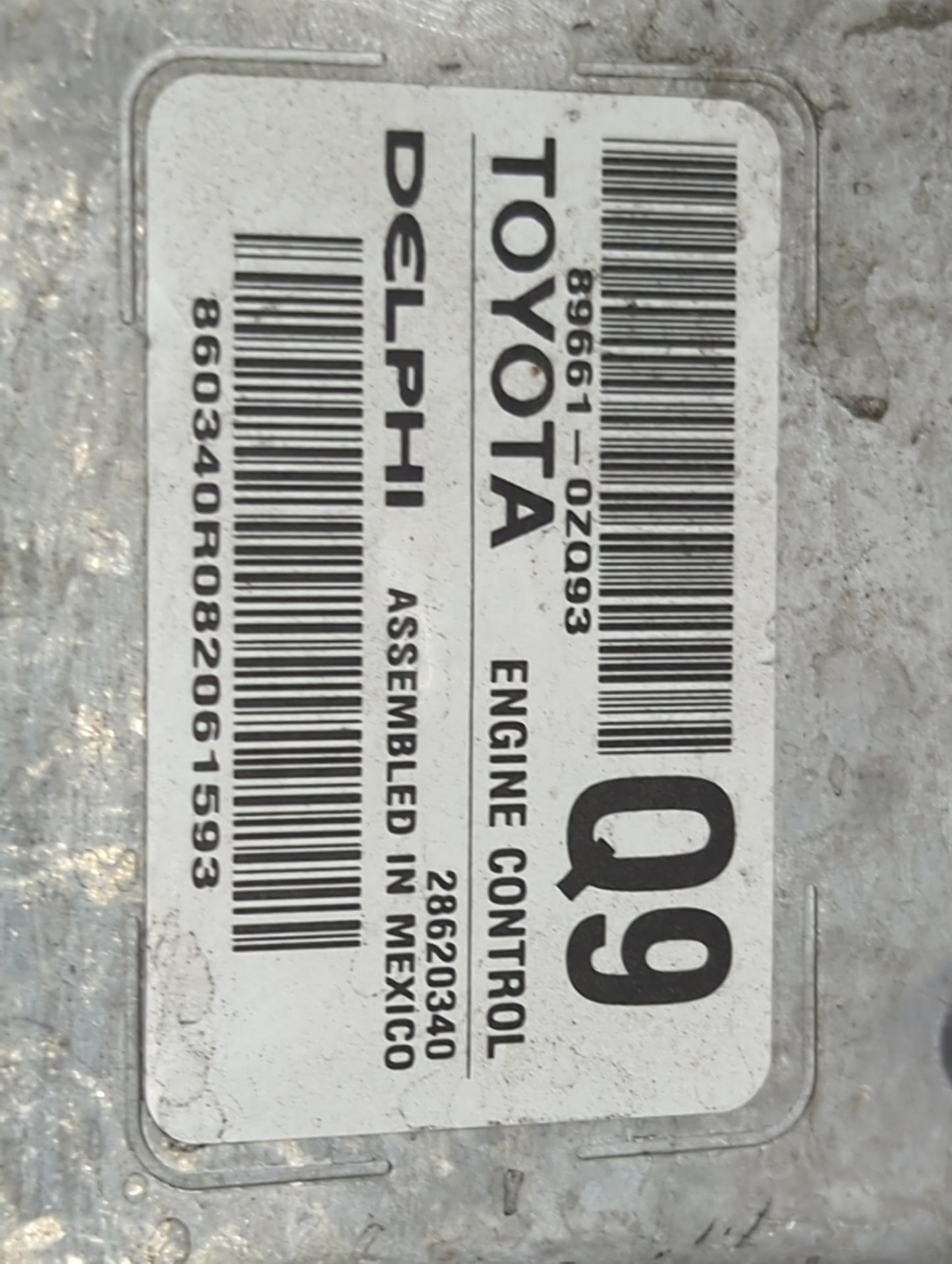 2017-2019 Toyota Corolla PCM Engine Control Computer ECU ECM PCU OEM P/N:89661-0ZQ93 28620340 Fits Fits 2017 2018 2019 OEM U