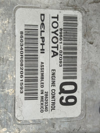 2017-2019 Toyota Corolla PCM Engine Control Computer ECU ECM PCU OEM P/N:89661-0ZQ93 28620340 Fits Fits 2017 2018 2019 OEM U