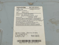 2017-2019 Toyota Corolla Radio AM FM Cd Player Receiver Replacement P/N:86140-02521 139000-07810101 Fits Fits 2017 2018 2019