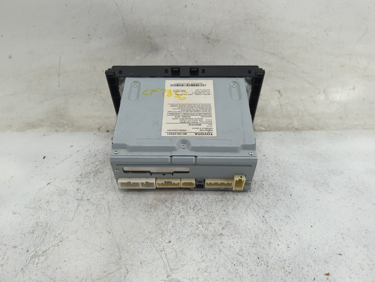 2017-2019 Toyota Corolla Radio AM FM Cd Player Receiver Replacement P/N:86140-02521 139000-07810101 Fits Fits 2017 2018 2019