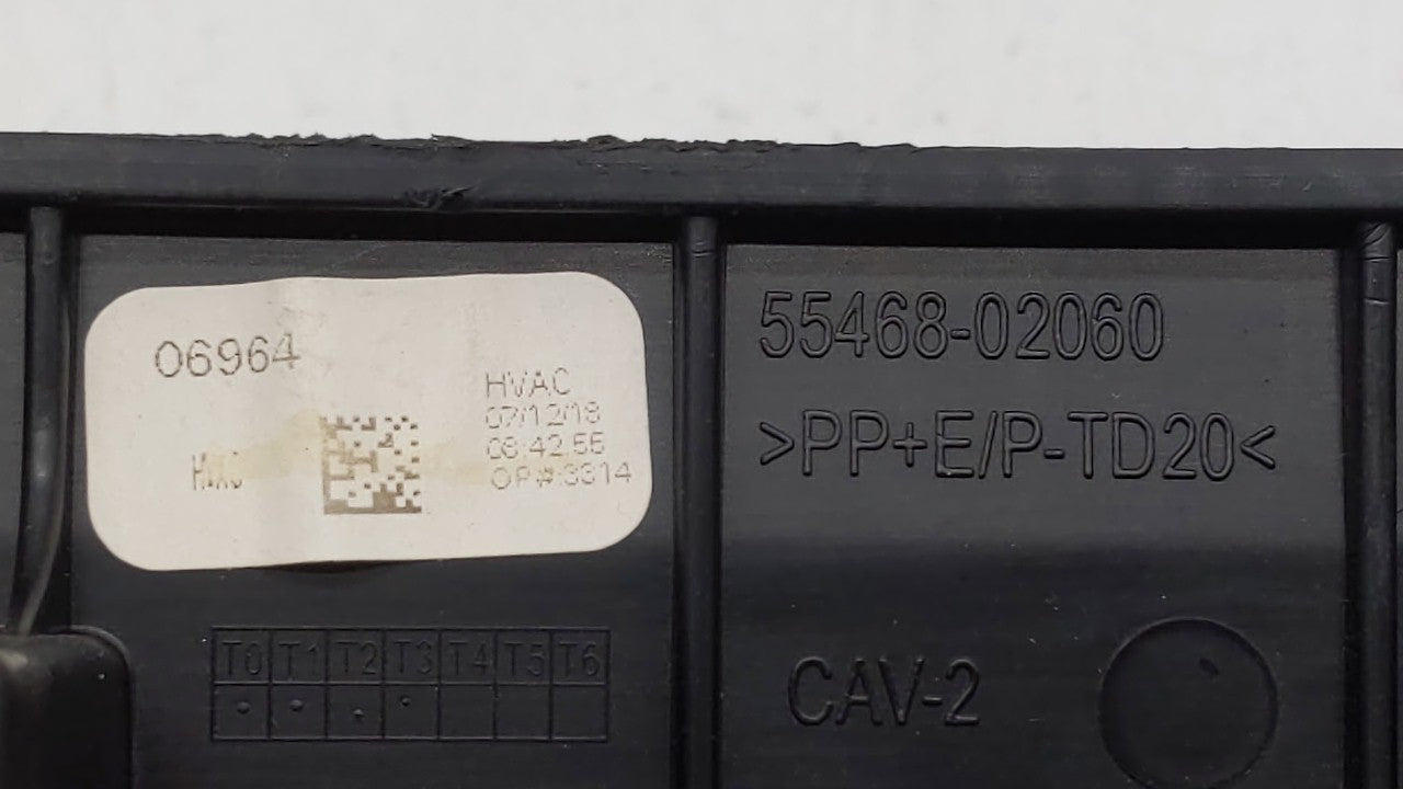 2017-2019 Toyota Corolla Climate Control Module Temperature AC/Heater Replacement P/N:55468-02060 Fits Fits 2017 2018 2019 O