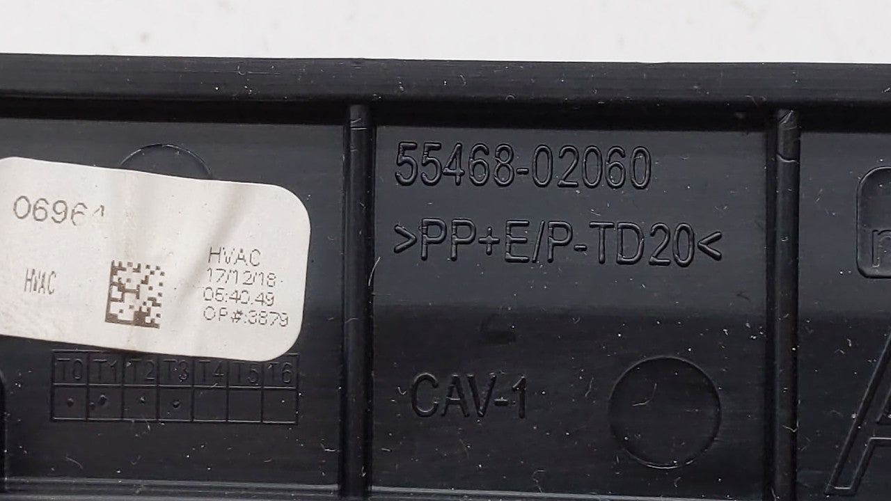 2017-2019 Toyota Corolla Climate Control Module Temperature AC/Heater Replacement P/N:55468-02060 Fits Fits 2017 2018 2019 O