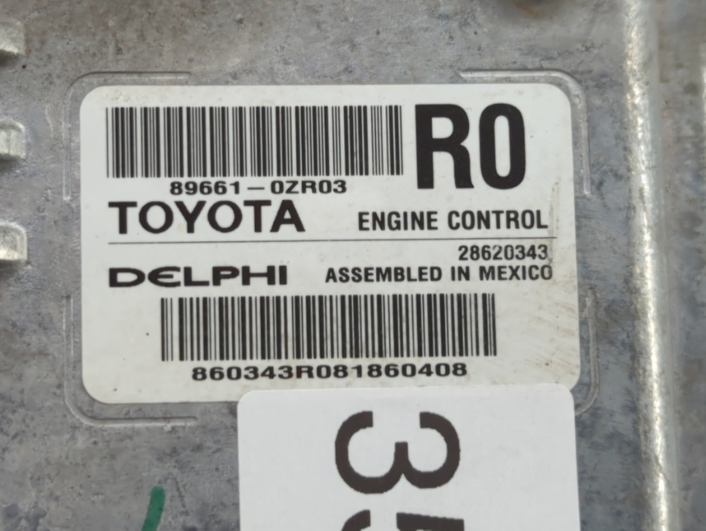 2017-2018 Toyota Corolla PCM Engine Control Computer ECU ECM PCU OEM P/N:89661-0ZR02 89661-0ZR01, 89661-0ZR00 Fits Fits 2017