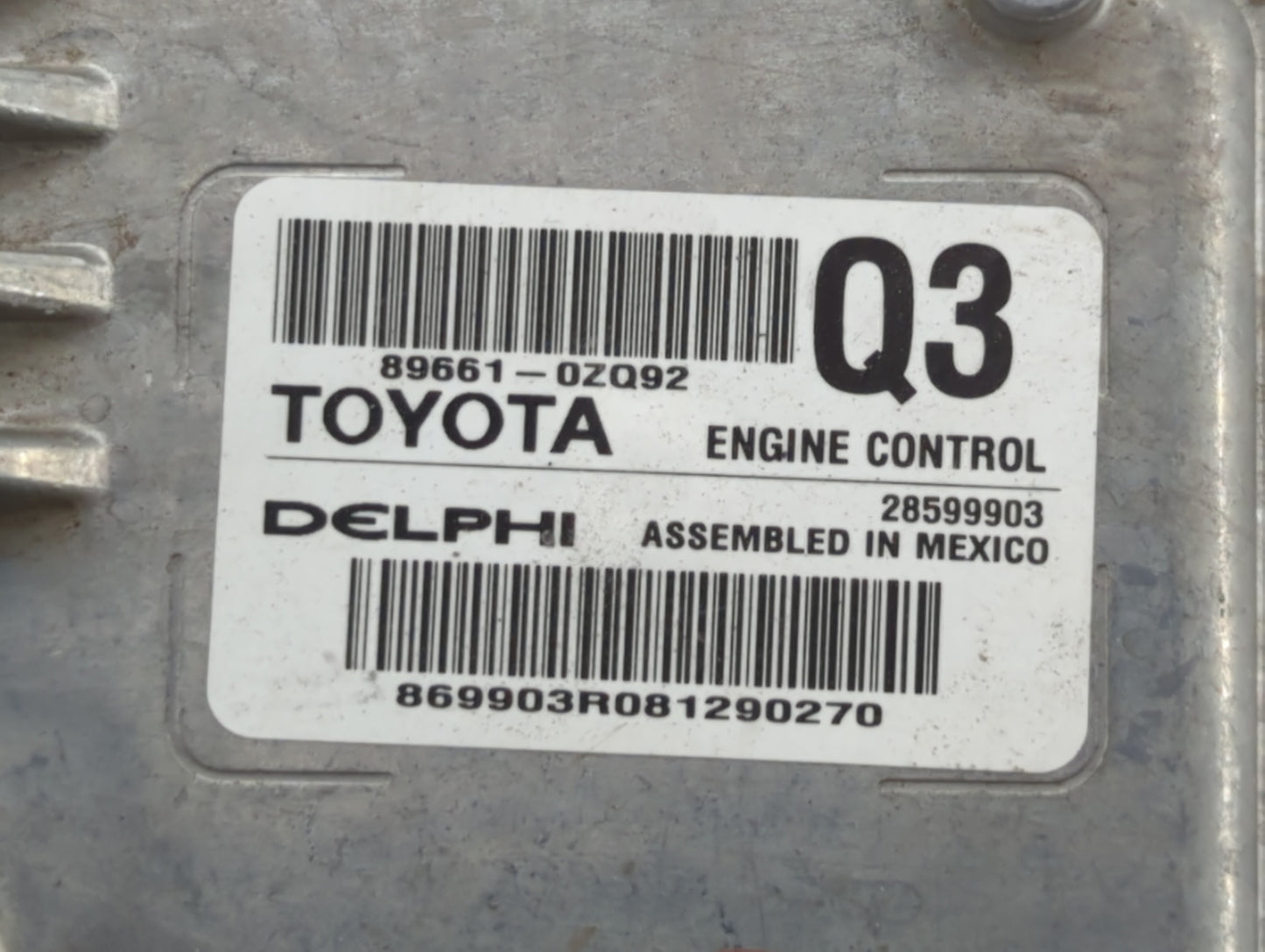 2017-2018 Toyota Corolla PCM Engine Control Computer ECU ECM PCU OEM P/N:89661-0ZQ92 89661-0ZQ91, 89661-0ZQ90 Fits Fits 2017
