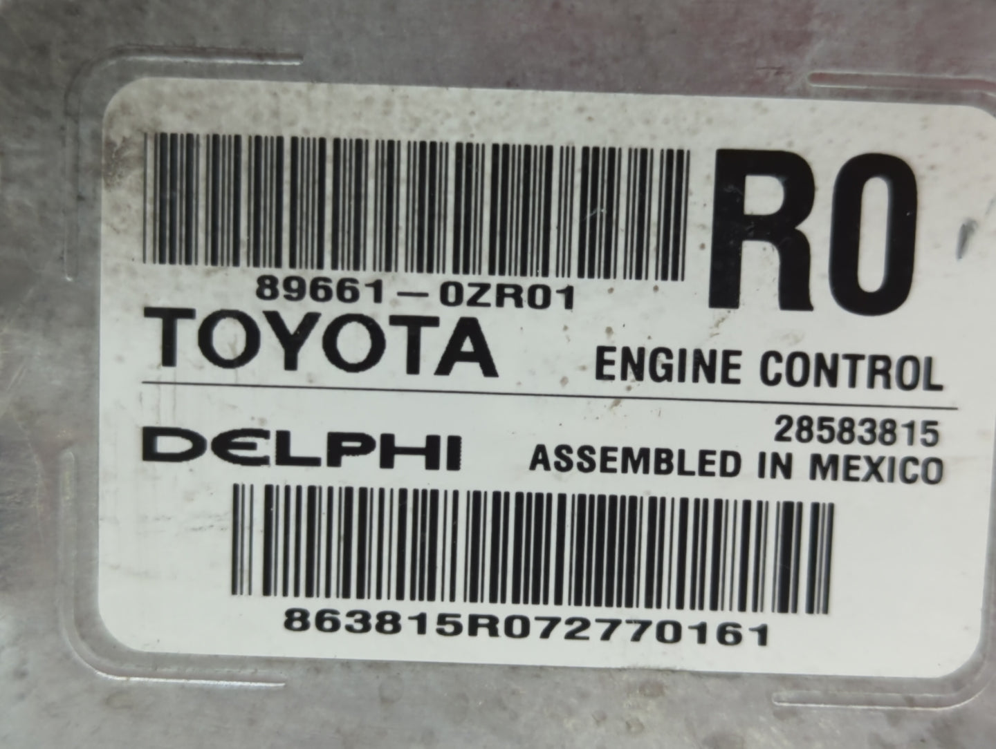 2017-2019 Toyota Corolla PCM Engine Control Computer ECU ECM PCU OEM P/N:89661-0ZR01 89661-0ZQ80 Fits Fits 2017 2018 2019 OE