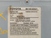2017-2019 Toyota Corolla Am Fm Cd Player Radio Receiver 515807 - Oemusedautoparts1.com