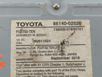 2017-2019 Toyota Corolla Am Fm Cd Player Radio Receiver - Oemusedautoparts1.com