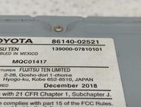 2017-2019 Toyota Corolla Am Fm Cd Player Radio Receiver - Oemusedautoparts1.com