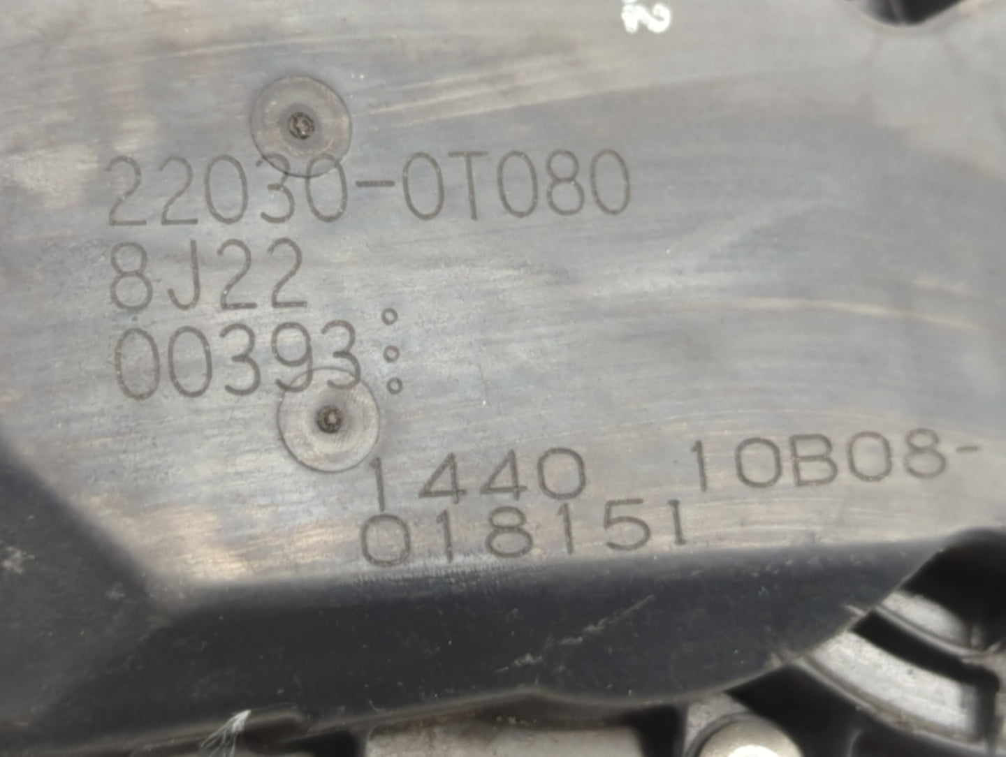 2011-2019 Toyota Corolla Throttle Body P/N:22030-0T080 Fits Fits 2011 2012 2013 2014 2015 2016 2017 2018 2019 OEM Used Auto 