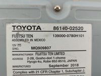 2017-2019 Toyota Corolla Am Fm Cd Player Radio Receiver 539337 - Oemusedautoparts1.com