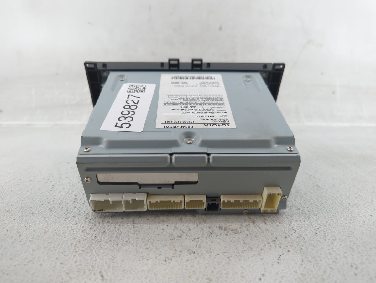 2017-2019 Toyota Corolla Am Fm Cd Player Radio Receiver 539827 - Oemusedautoparts1.com