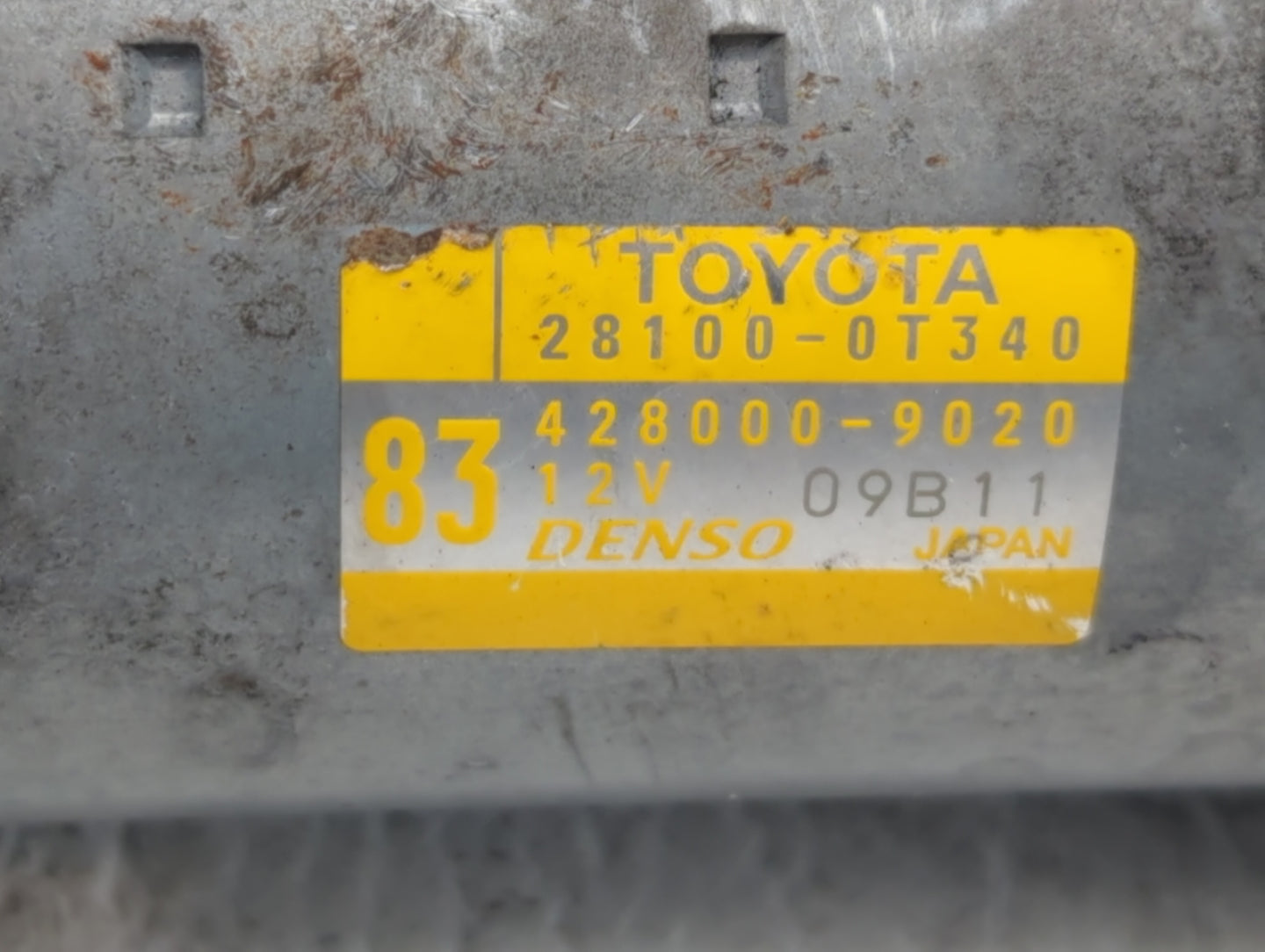 2015-2022 Toyota Corolla Car Starter Motor Solenoid OEM P/N:428000-9020 28100-0T340 Fits OEM Used Auto Parts - Oemusedautopa