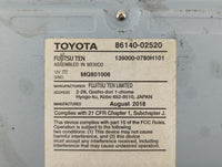 2017-2019 Toyota Corolla Am Fm Cd Player Radio Receiver - Oemusedautoparts1.com
