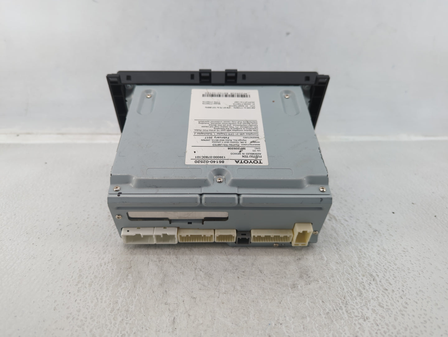 2017-2019 Toyota Corolla Radio AM FM Cd Player Receiver Replacement P/N:86140-02521 Fits Fits 2017 2018 2019 OEM Used Auto P