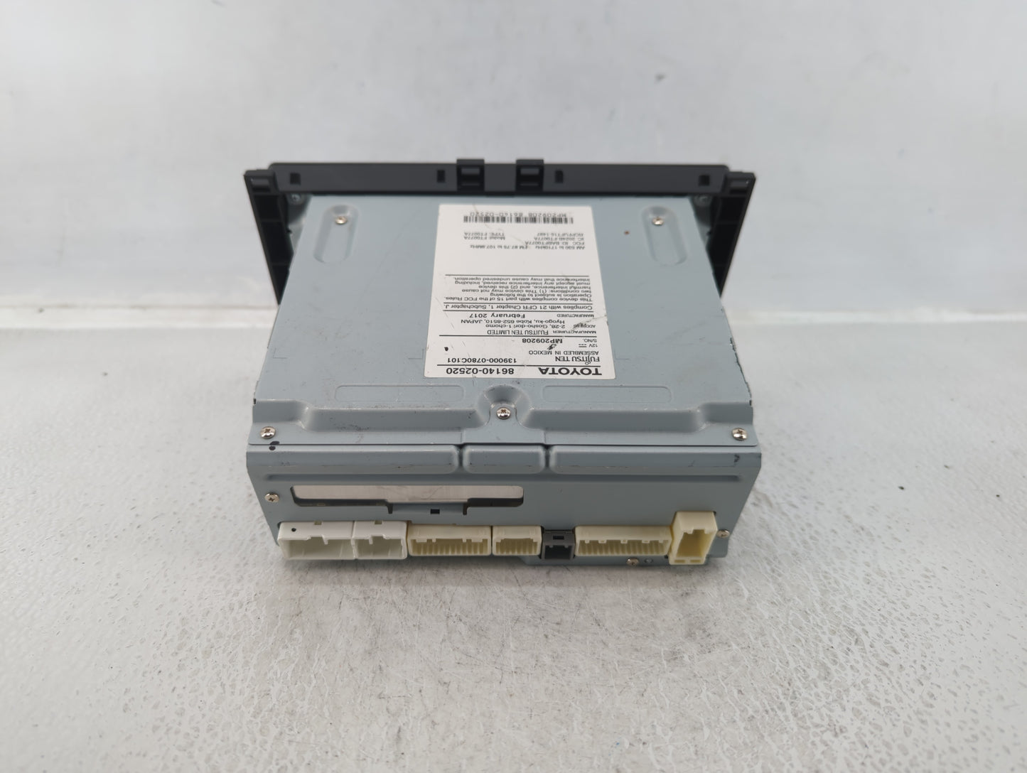 2017-2019 Toyota Corolla Radio AM FM Cd Player Receiver Replacement P/N:86140-02521 Fits Fits 2017 2018 2019 OEM Used Auto P