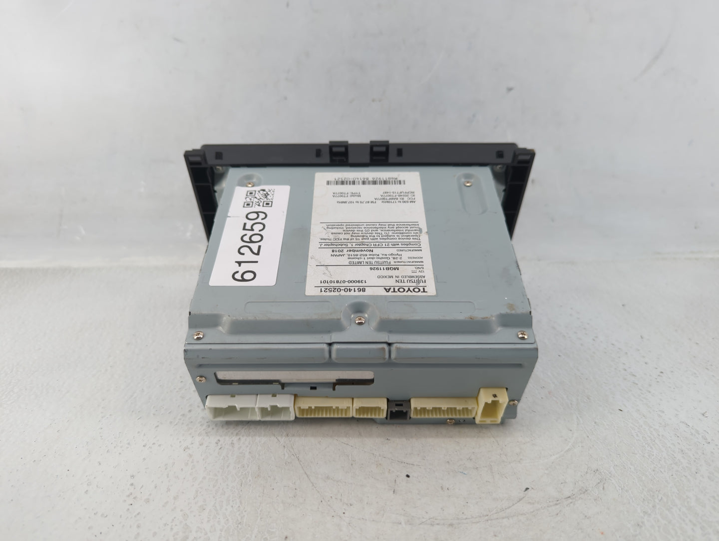 2017-2019 Toyota Corolla Radio AM FM Cd Player Receiver Replacement P/N:86140-02521 86140-02520 Fits Fits 2017 2018 2019 OEM