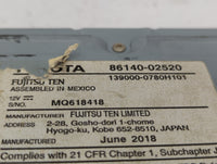 2017-2019 Toyota Corolla Radio AM FM Cd Player Receiver Replacement P/N:86140-02521 86140-02520 Fits Fits 2017 2018 2019 OEM