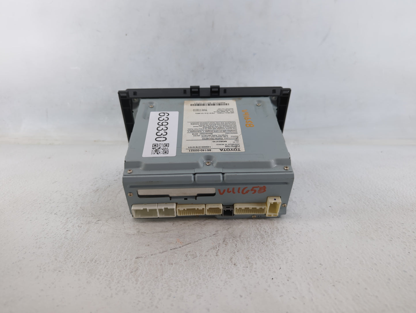 2017-2019 Toyota Corolla Radio AM FM Cd Player Receiver Replacement P/N:86140-02521 Fits Fits 2017 2018 2019 OEM Used Auto P