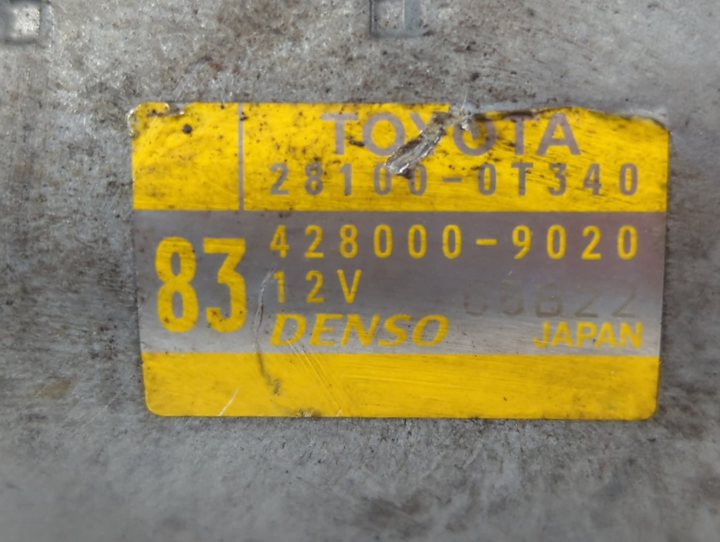 2015-2022 Toyota Corolla Car Starter Motor Solenoid OEM P/N:428000-9020 28100-0T340 Fits OEM Used Auto Parts - Oemusedautopa