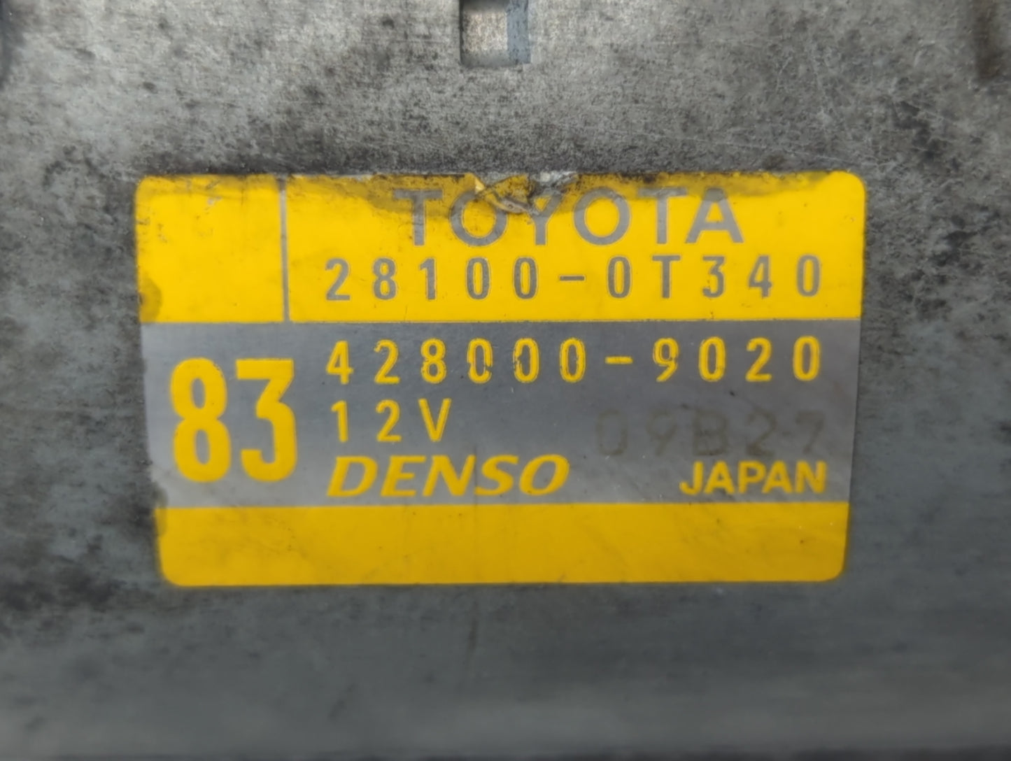 2015-2022 Toyota Corolla Car Starter Motor Solenoid OEM P/N:428000-9020 28100-0T340 Fits OEM Used Auto Parts - Oemusedautopa