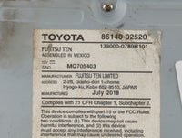 2017-2019 Toyota Corolla Am Fm Cd Player Radio Receiver - Oemusedautoparts1.com