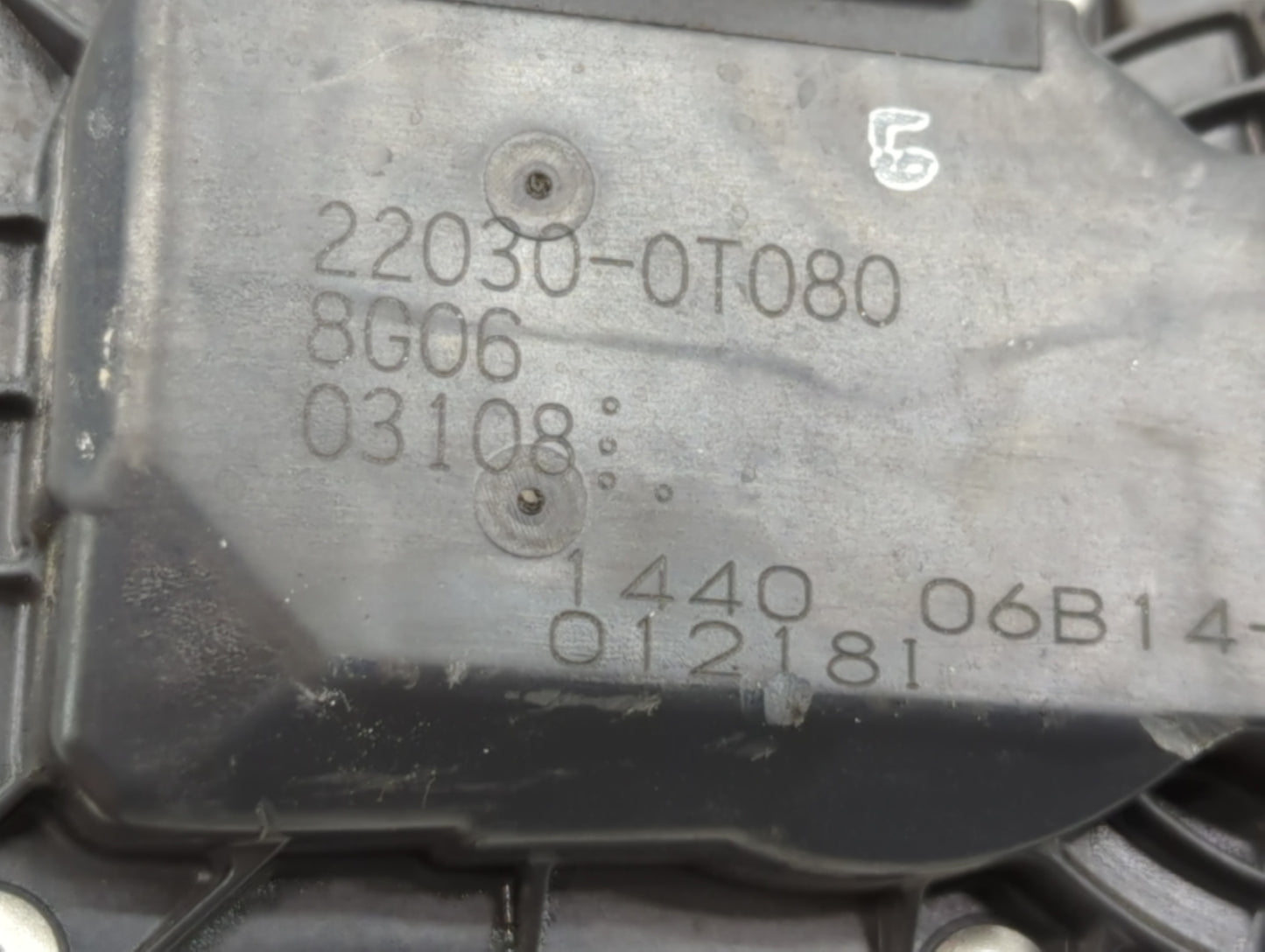 2011-2019 Toyota Corolla Throttle Body P/N:8G06 22030-01080 Fits Fits 2011 2012 2013 2014 2015 2016 2017 2018 2019 OEM Used 