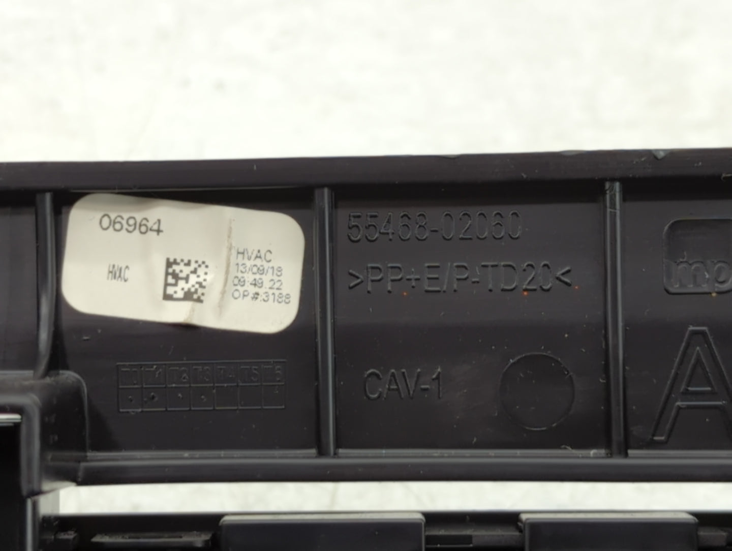 2017-2019 Toyota Corolla Climate Control Module Temperature AC/Heater Replacement P/N:55468-02060 Fits Fits 2017 2018 2019 O