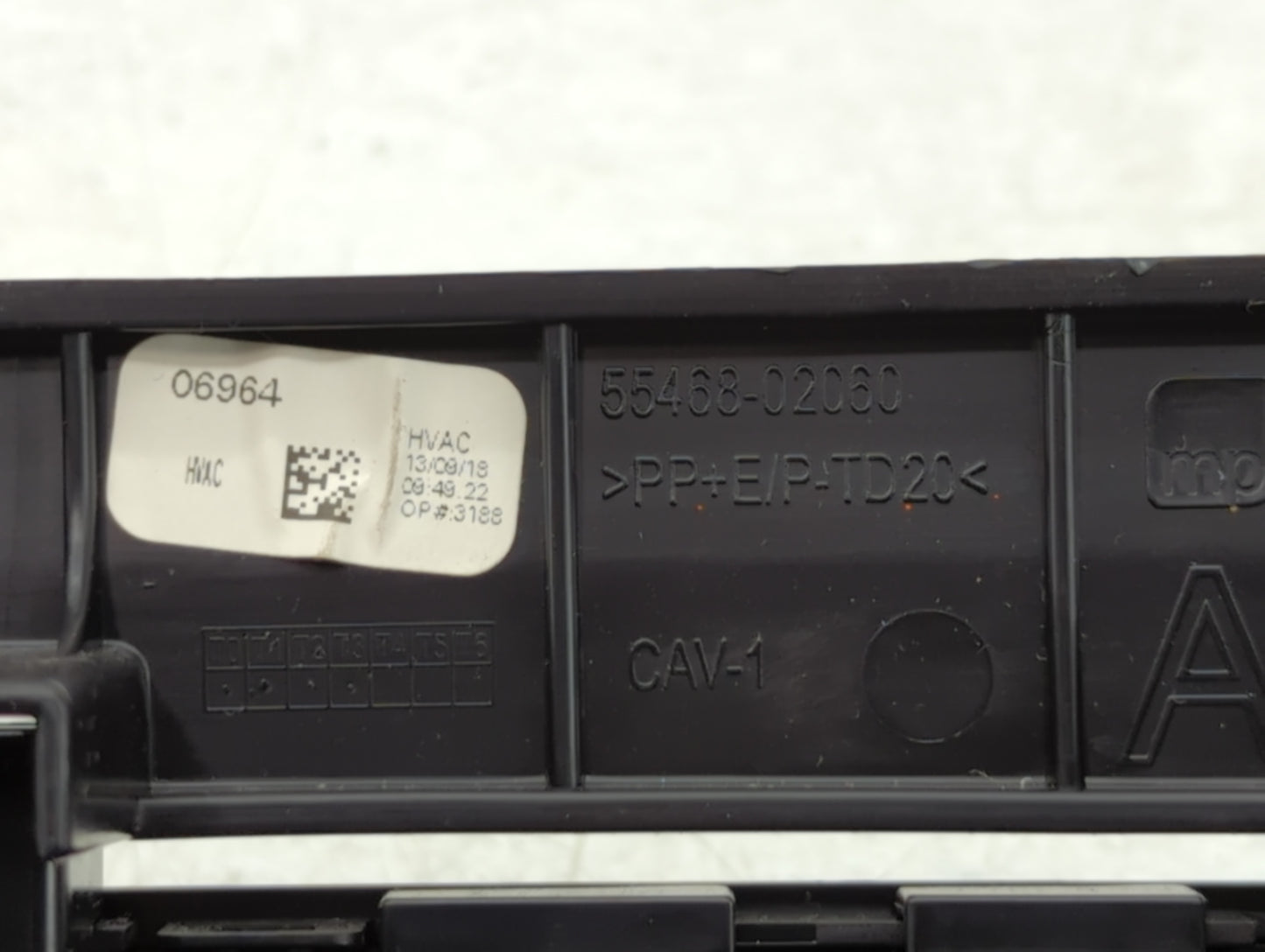 2017-2019 Toyota Corolla Climate Control Module Temperature AC/Heater Replacement P/N:55468-02060 Fits Fits 2017 2018 2019 O