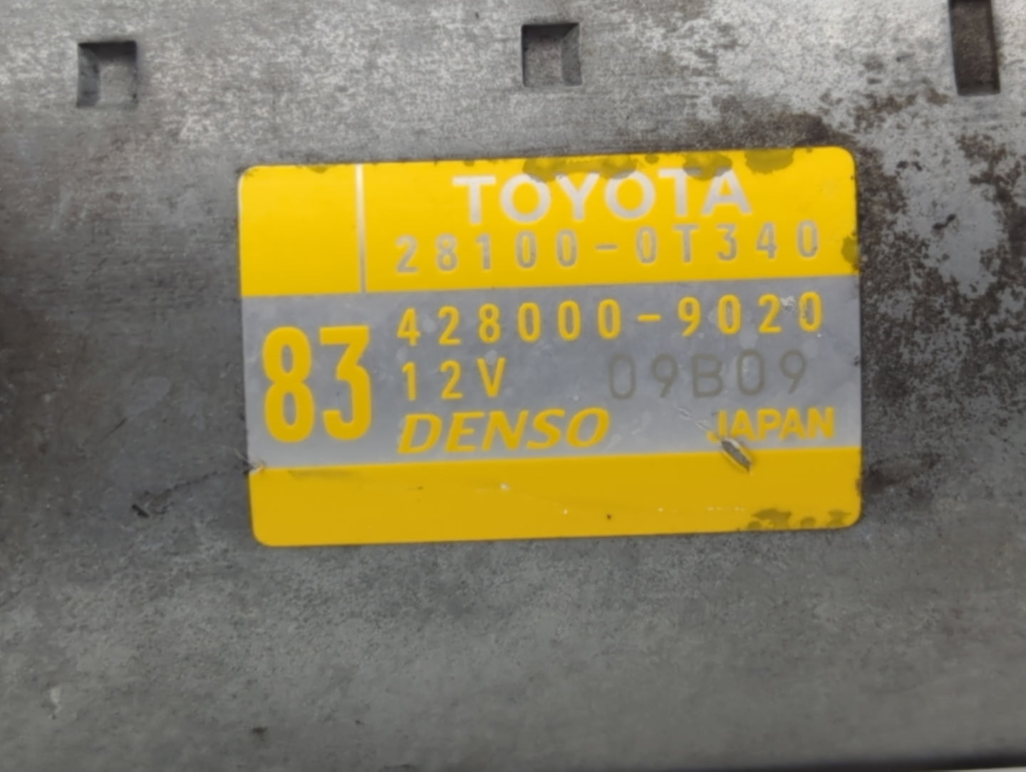 2019 Toyota Corolla Car Starter Motor Solenoid OEM P/N:28100-0T340 428000-9020 Fits OEM Used Auto Parts - Oemusedautoparts1.