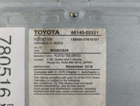 2017-2019 Toyota Corolla Radio AM FM Cd Player Receiver Replacement P/N:86140-02521 Fits Fits 2017 2018 2019 OEM Used Auto P