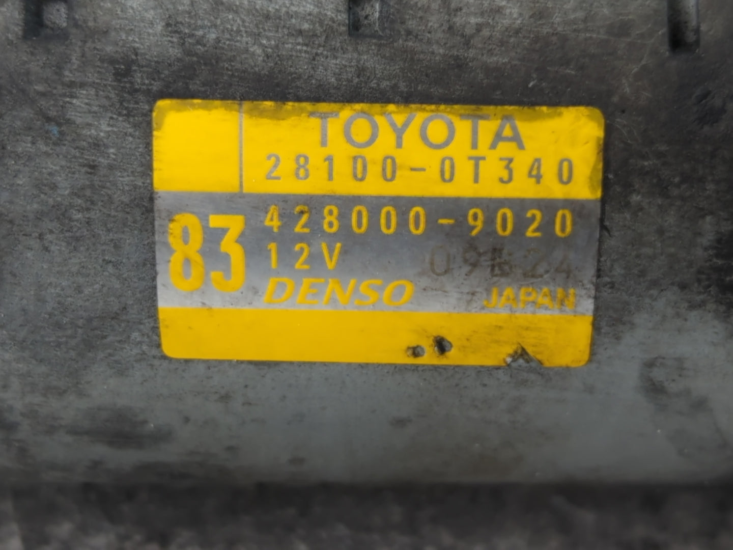 2015-2022 Toyota Corolla Car Starter Motor Solenoid OEM P/N:428000-9020 28100-0T340 Fits OEM Used Auto Parts - Oemusedautopa